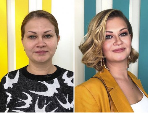 30 человек, сфотографированных до и после преображения у стилиста Александра Рогова