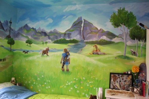 Художница из США превратила комнату сестёр в фантастический мир The Legend of Zelda (10 фото)