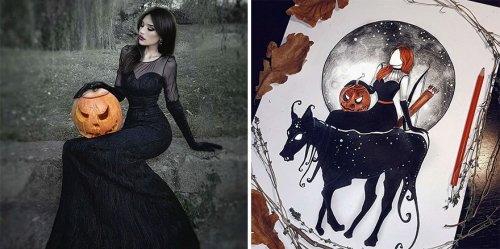 Румынская художница перерисовала собственные фотографии, придав им толику волшебства (10 фото)