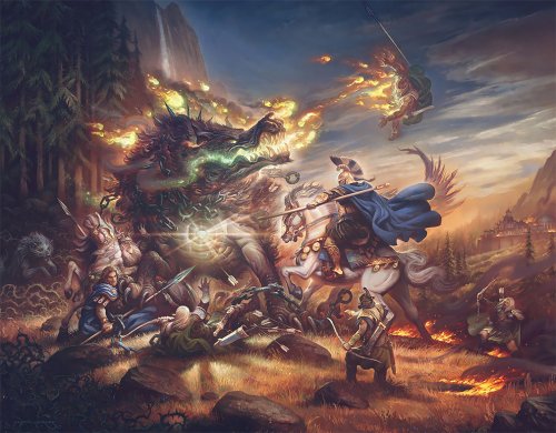 Много драконов и чудищ: фэнтезийные иллюстрации Джастина Джерарда (20 фото)