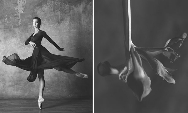 Фотограф сравнивает грациозных балерин с изящными цветами (12 фото)