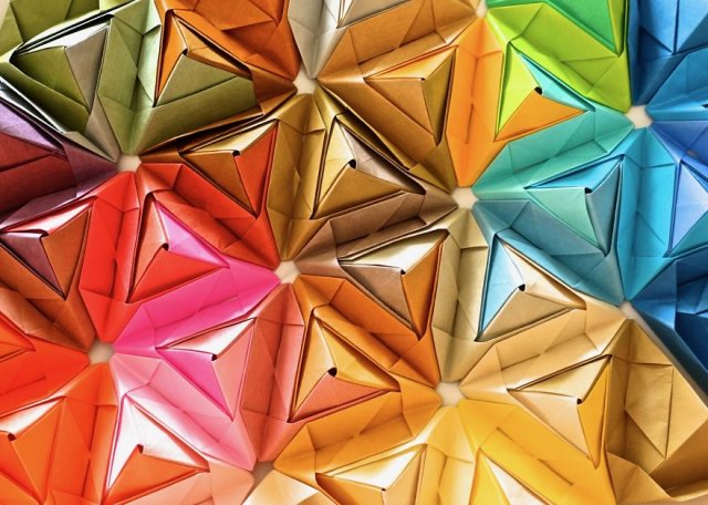 Красочные оригами Джуэл Каватаки (25 фото)
