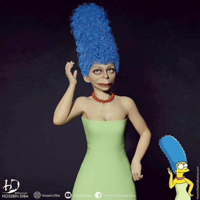 Турецкий художник показал, как могли выглядеть персонажи "Симпсонов", если бы они существовали в реальной жизни (14 фото)