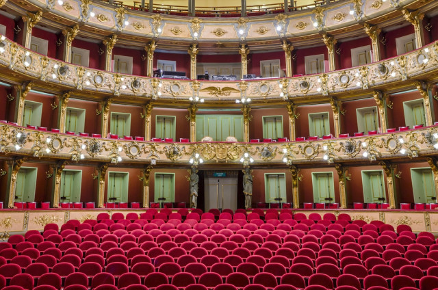 Фотограф показал потрясающие интерьеры оперных театров, какими их видят исполнители (7 фото)