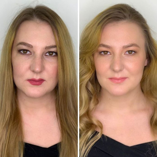 Любительский макияж vs. профессиональный макияж (19 фото)