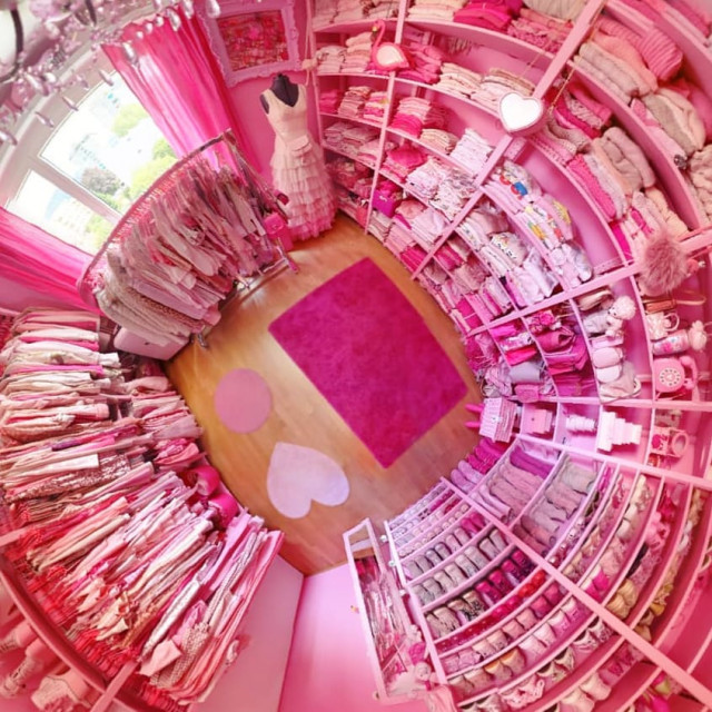 Одержимая розовым цветом жительница Швейцарии уже более 10 лет носит только розовое, живя в розовой квартире (8 фото)