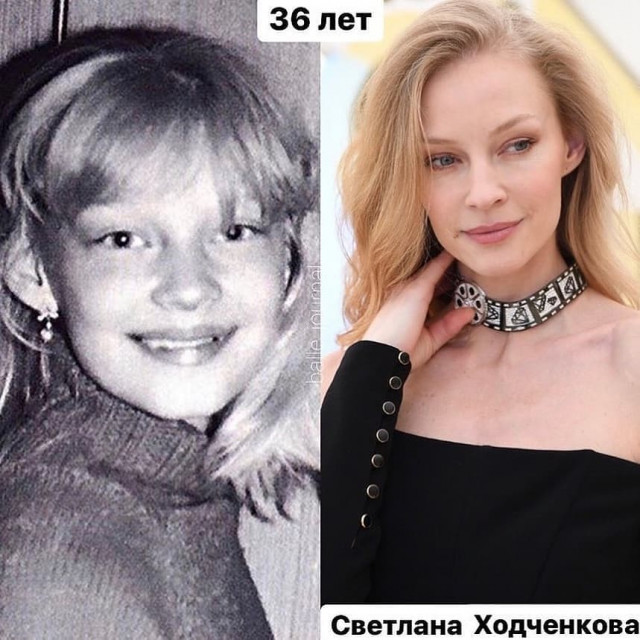 Актрисы российского кинематографа в детстве и сейчас (9 фото)