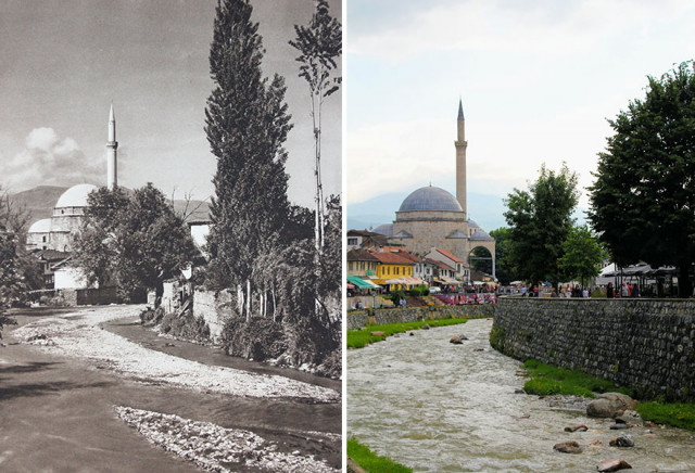 Фотограф переснял места, сфотографированные почти 100 лет назад, чтобы показать, как всё изменилось (19 фото)