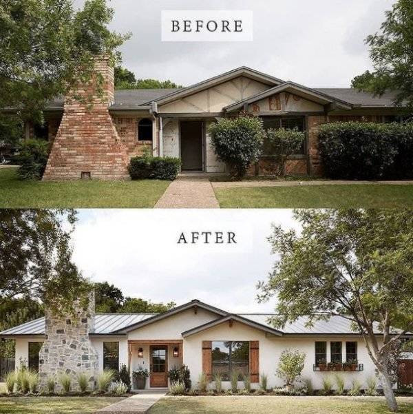 Впечатляющая трансформация домов: до и после (30 фото)