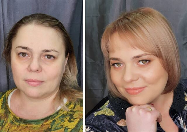 Фотографии женщин до и после слепого преображения от Оксаны Труновой и Ольги Тарасовой (44 фото)