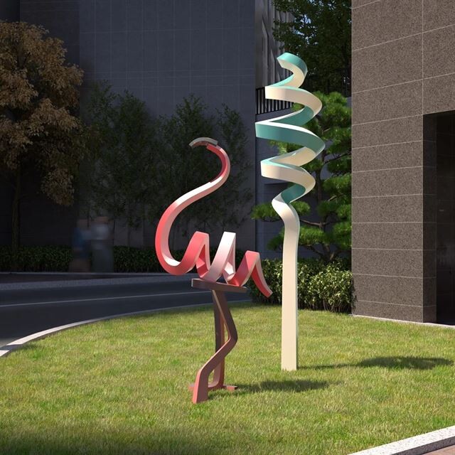 Южнокорейский художник превращает рулонную сталь в минималистичные скульптуры животных
