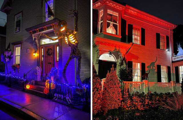 Декорирование домов и дворов к Хэллоуину выходит на новый уровень (34 фото)