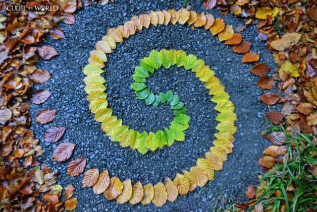 Красивые композиции из осенних листьев (15 фото)