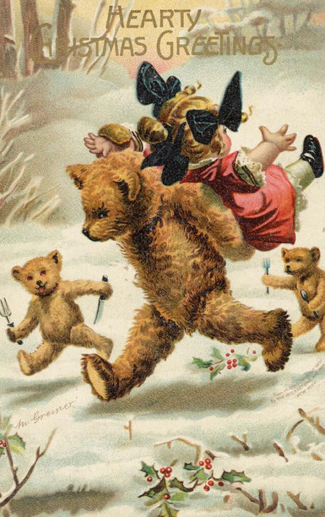 Вінтажні різдвяні та новорічні листівки, які доводять, що у зимових свят тоді була інша атмосфера  