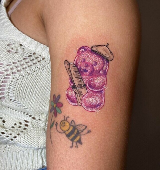 Глиттер-тату: татуировки для любительниц блёсток (фото)