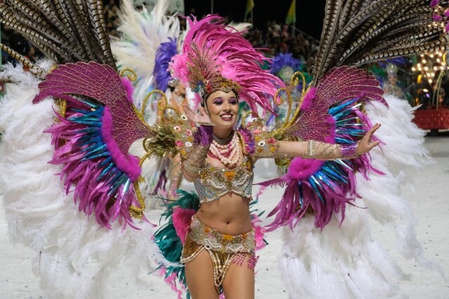 Горячие участницы бразильского карнавала