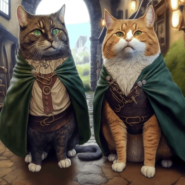 Братство лотка: якби персонажі "Володаря кілець" були котиками (фото)