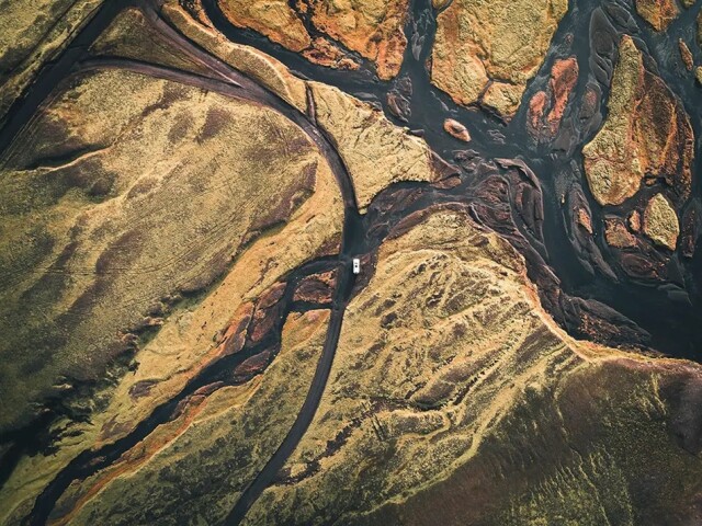 Дороги с высоты птичьего полёта в фотографиях Кевина Краутгартнера  (фото)