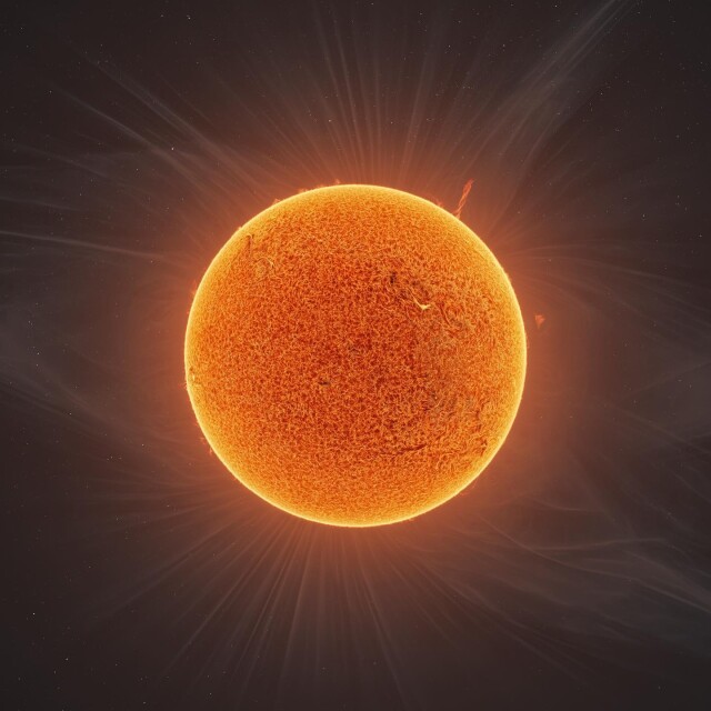 Удивительная композиция из 90000 изображений раскрывает скрытую атмосферу Солнца 