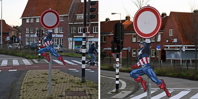 Креативный стрит-арт амстердамского уличного художника Фрэнки