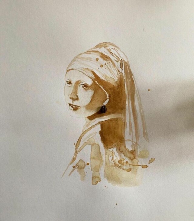 Интерпретации картины \"Девушка с жемчужной серёжкой\" Яна Вермеера (фото)