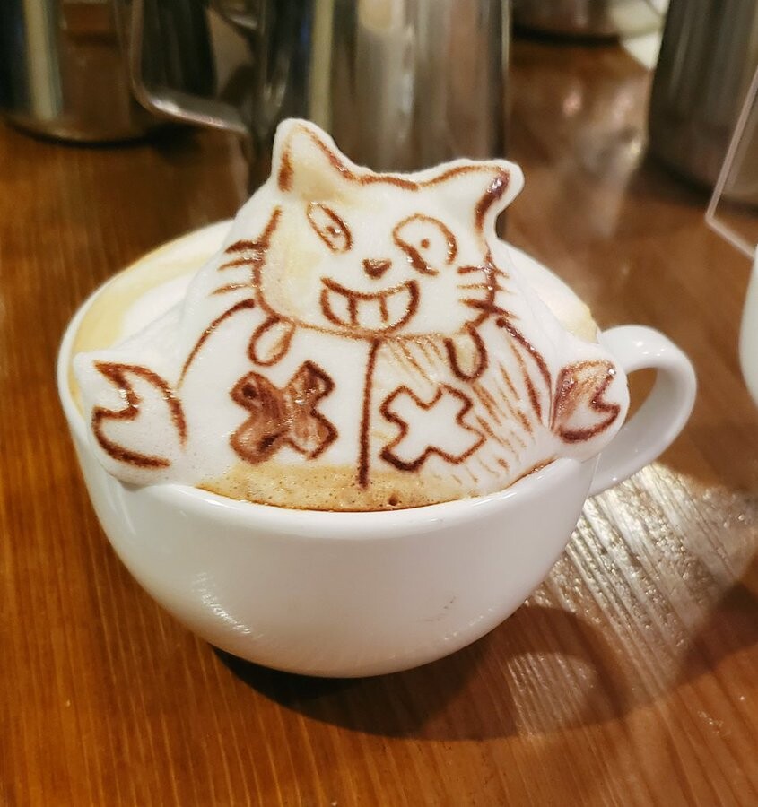 Латте-арт в токийском кафе Reissue (17 фото)