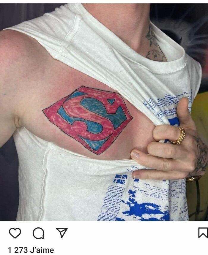 Временная татуировка Супермен символ значок супер
