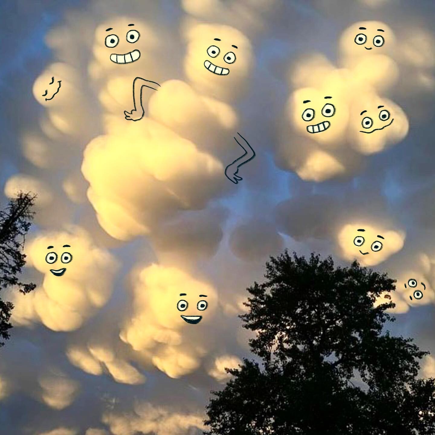 Ирландский художник показывает, что на облаках живёт много симпатичных персонажей (23 фото)