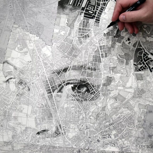 Когда портреты встречаются с картами: неожиданное искусство Эда Фэйрберна 