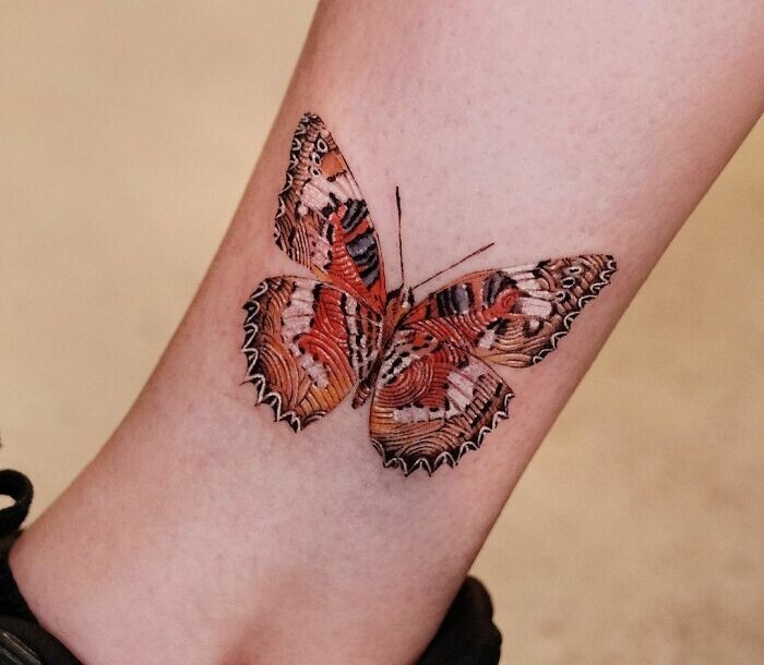 Татуировки в виде бабочек, которые так же красочны и забавны, как и настоящие (33 фото)