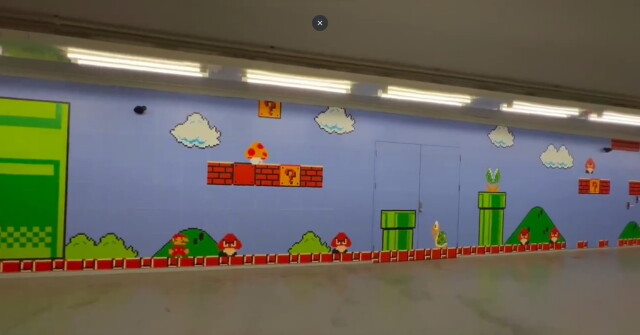 Nintendo украсила подземный переход в Киото иллюстрациями и музыкой из "Марио" (фото + видео)