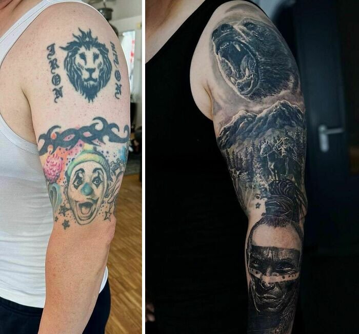 30 раз, когда тату-мастера умело скрыли старые или неудачные татуировки