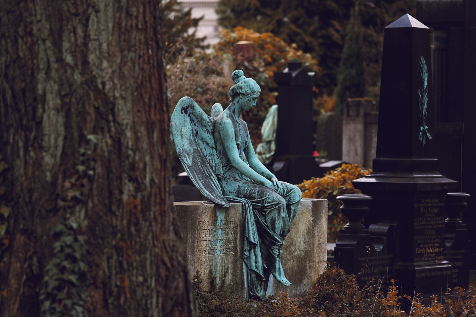 ангел на могиле