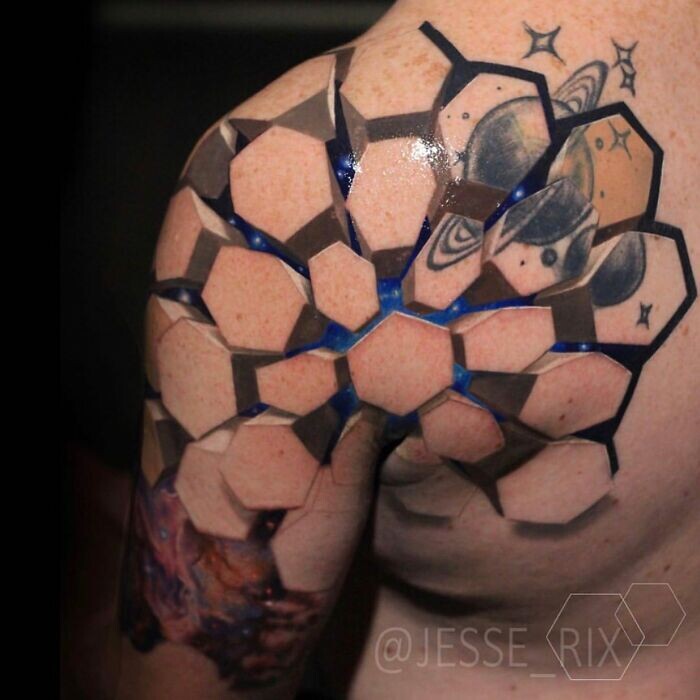 3D-татуировки от Джесси Рикса, поражающие воображение (26 фото)