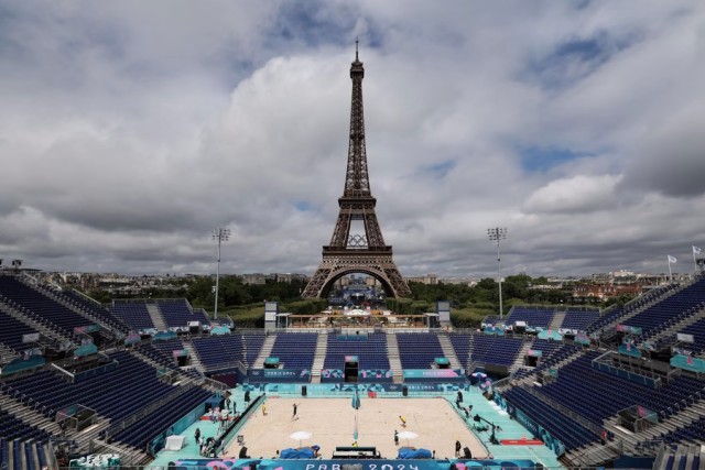 Фоторепортаж: подготовка к Олимпиаде в Париже (22 фото)