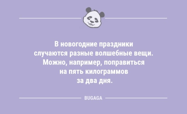 Смешные анекдоты: «В новогодние праздники случаются разные волшебные вещи…» (9 шт)