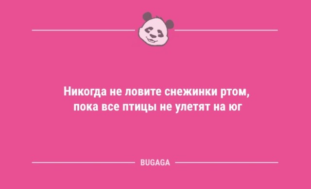 Пятничные анекдоты: «Никогда не ловите снежинки ртом…» (12 шт)