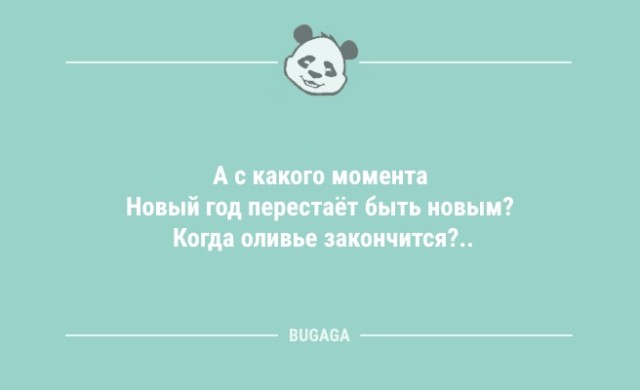 Анекдоты для настроения: «А с какого момента Новый год перестаёт быть новым?» (9 шт)