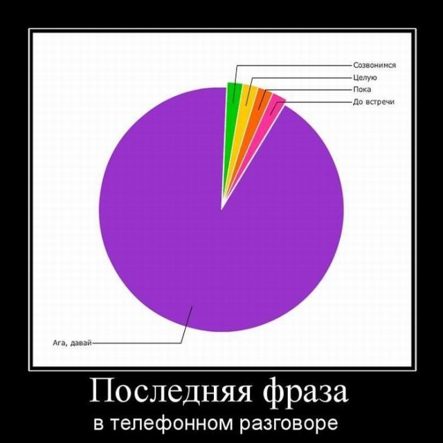 Демотиваторов пост: «Последняя фраза в телефонном разговоре» (16 фото)