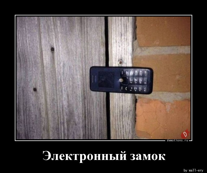 Свежая коллекция демотиваторов: «Электронный замок» (13 шт)