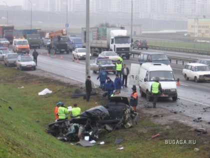 Жестокая авария на МКАД в Минске