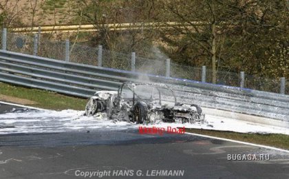 Сожгли Audi RS8 на тест-драйве.