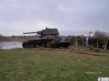 В озере нашли Т-34 времен Второй Мировой